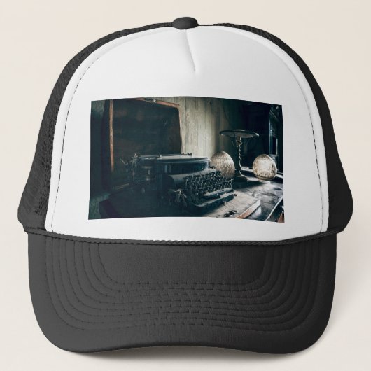 Casquette Machine à écrire vintage (Devant)