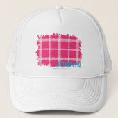 Casquette Magenta 4 de plaid (Devant)