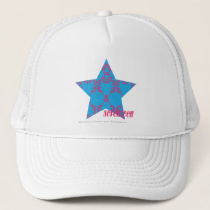 Casquette Magenta-Aqua 2 de damassé