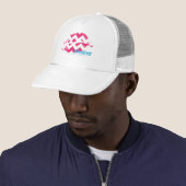 Casquette Magenta de zigzag (En situation)