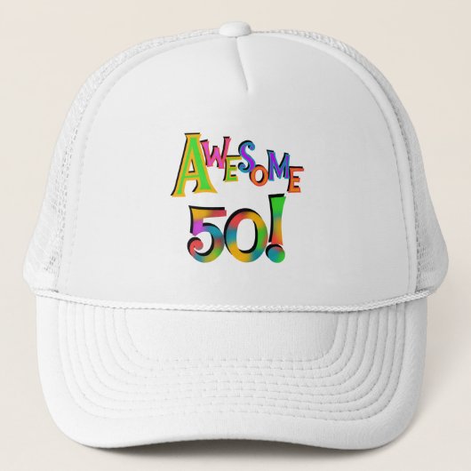 Casquette Magnifique 50 T-shirts et cadeaux d'anniversaire (Devant)