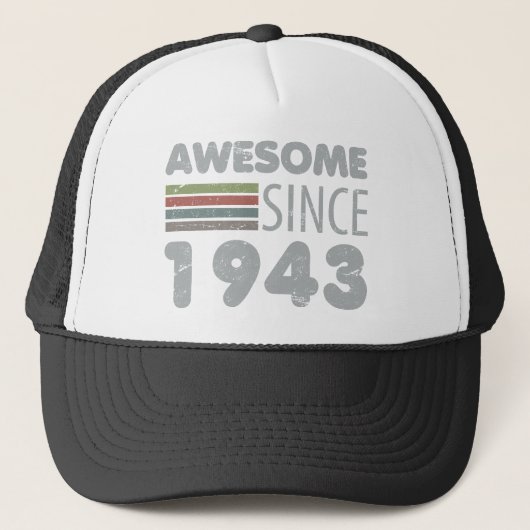 Casquette Magnifique depuis 1943 80e anniversaire (Devant)