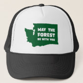 Casquette Mai la forêt soit avec vous Washington (Devant)