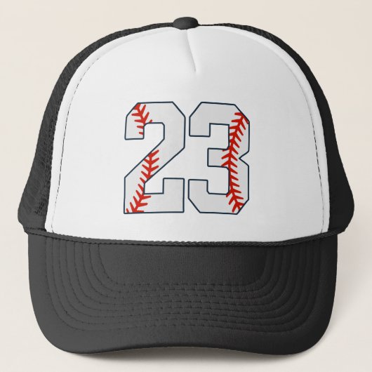 Casquette Maillot de Baseball Numéro 23 (Devant)
