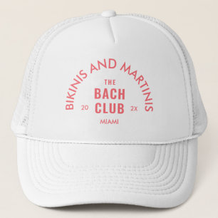 Casquette Maillots roses et martinis Le club Bach sur mesure