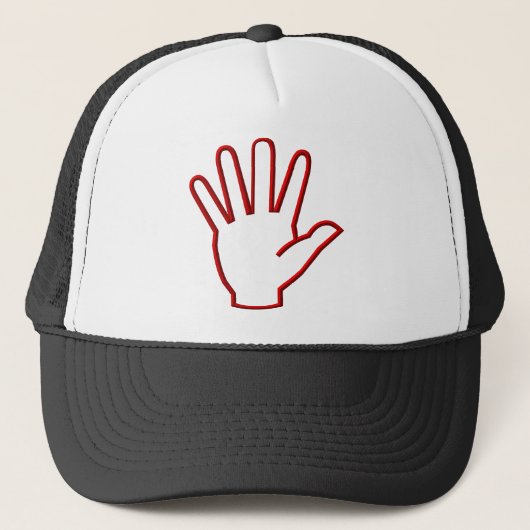 Casquette Main ouverte/Cinq haut/Vague (Devant)