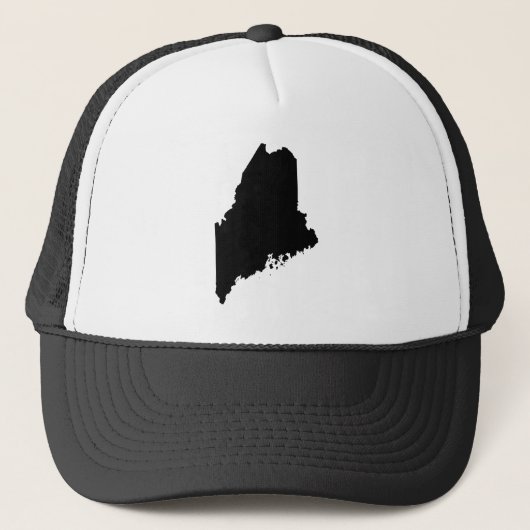 Casquette Maine en noir et blanc (Devant)