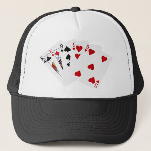 Casquette Mains de poker - Deux paires - roi, neuf