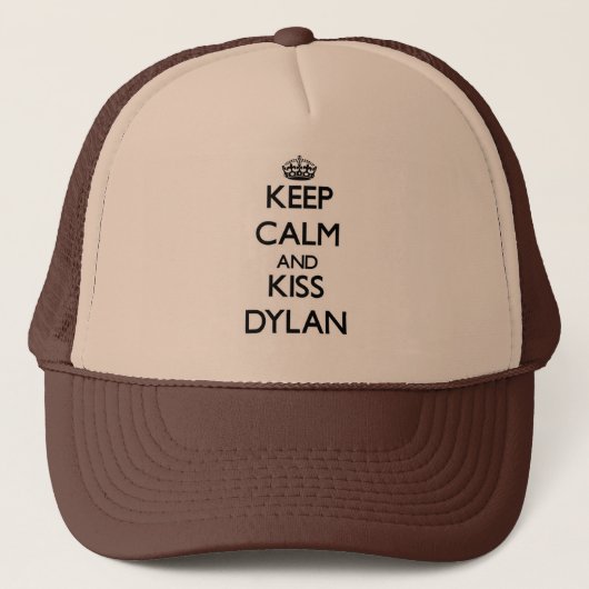 Casquette Maintenez calme et baiser Dylan (Devant)
