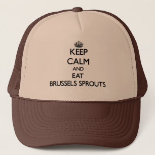 Casquette Maintenez calme et mangez les choux de bruxelles