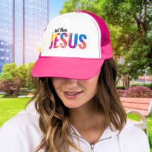 Mais Jésus Peint Des Lettres Chapeau Trucker