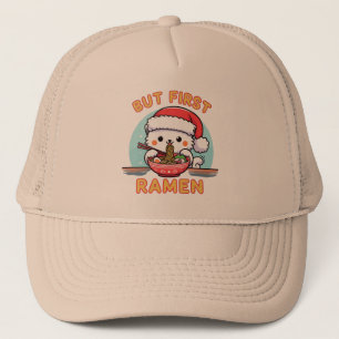 Casquette Mais premier Ramen Noël Père Noël Amoureux des cha