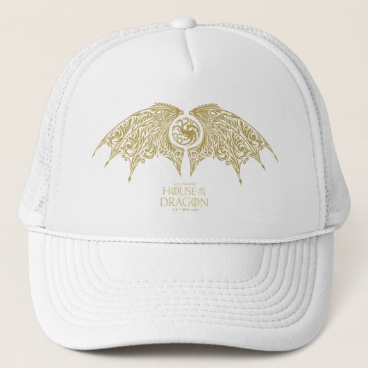 Casquette MAISON DU DRAGON | Cimier Targaryen ailé (Devant)