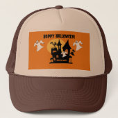 Casquette Maison hantée Halloween  (Devant)