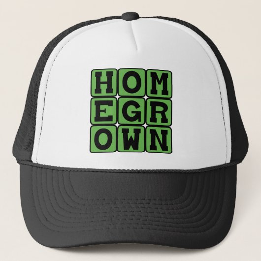 Casquette Maison, Jardin à la maison (Devant)