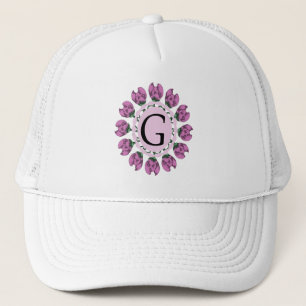 Casquette Majuscule G monogramme floral