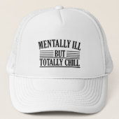 Casquette Mal, mais totalement cool citations drôles (Devant)