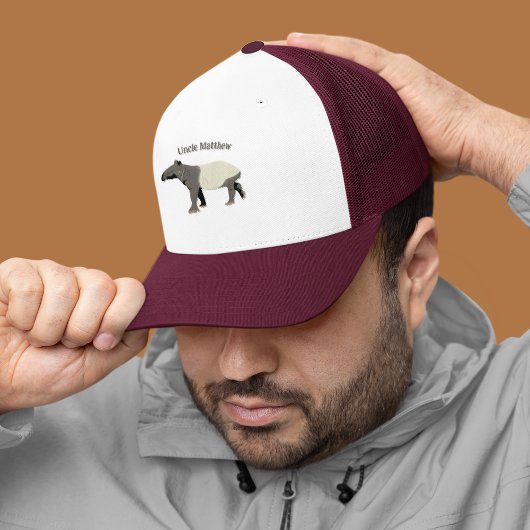 Casquette Malaisien ou asiatique Piebald Tapir Personnalisé