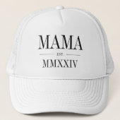 Casquette Mama Année Numérique Romaine Établie (Devant)