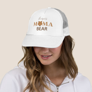 Casquette Mama Bear Nom de l'enfant Mère