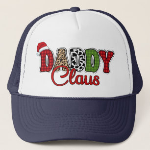Casquette Mama Claus Christmas Plaid Text Design-50095