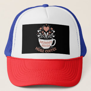 Casquette Maman a besoin de plus de café maman puns fatigué 