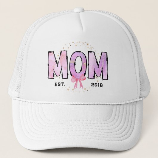 Casquette Maman a établi Trucker Hat (Devant)