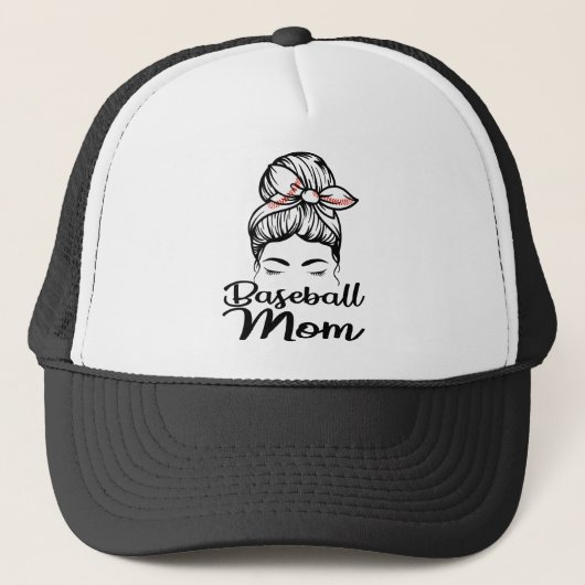 Casquette Maman de baseball Leopard Funny Softball Maman (Devant)