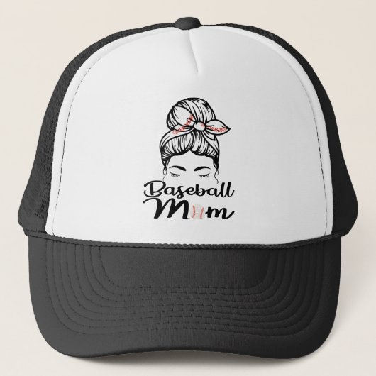 Casquette Maman de baseball Leopard Funny Softball Maman (Devant)