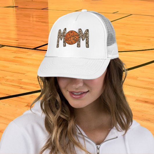 Casquette Maman de basketteuse impression léopard