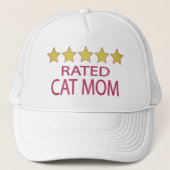 Casquette Maman de chat cinq étoiles (Devant)