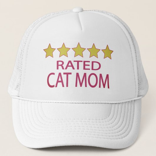 Casquette Maman de chat cinq étoiles (Devant)