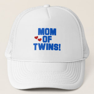 Casquette Maman de maillots et cadeaux Twins-Blue Text
