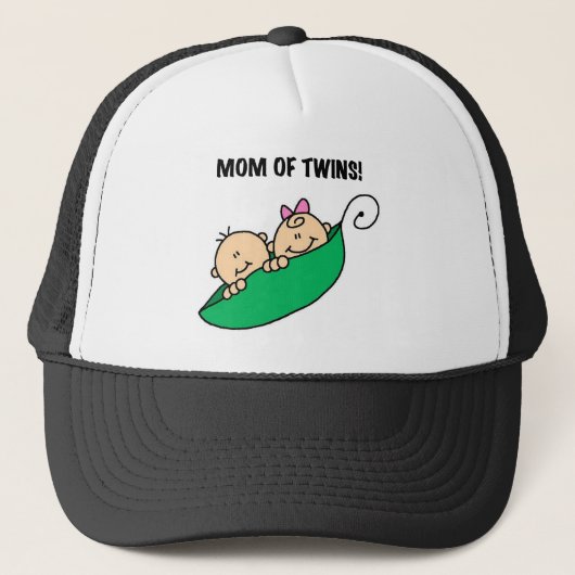 Casquette Maman de Twins-Peas dans un Pod Tshirts et cadeaux (Devant)