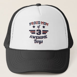 Casquette Maman fière de 3 garçons impressionnants