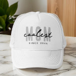 Casquette Maman la plus cool depuis 20XX Moderne Simple Prep<br><div class="desc">Ce design simple et moderne est composé de la typographie de san serif.</div>