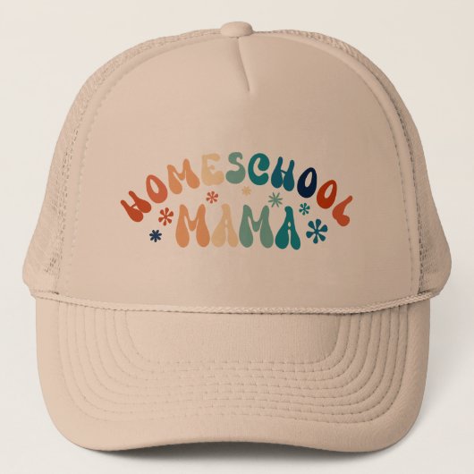Casquette Maman maman de l'école familiale Retro (Devant)