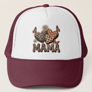 Casquette Maman mignonne floral et guépard