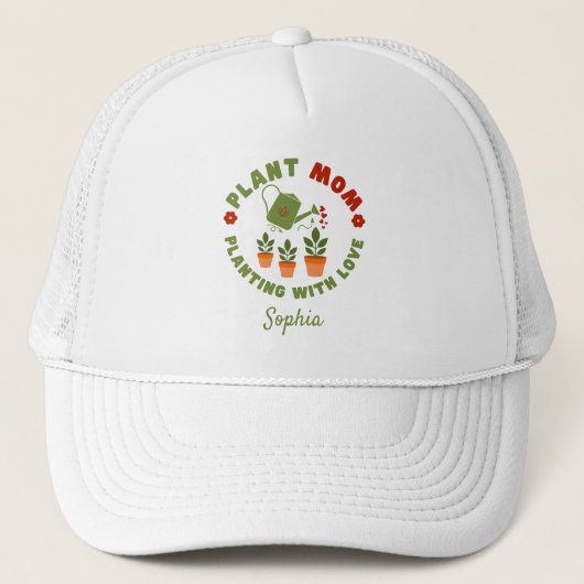 Casquette Maman plante Planter Avec Amour Personnalisé (Devant)