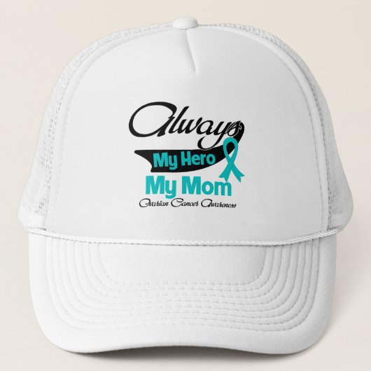Casquette Maman - Toujours mon héros - Cancer de l'ovaire (Devant)