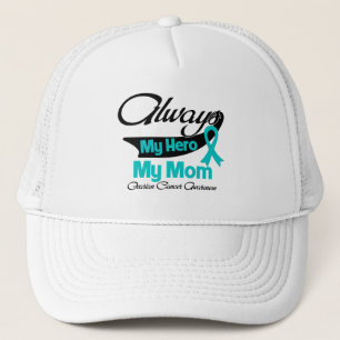 Casquette Maman - toujours mon héros - Cancer ovarien