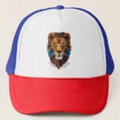Casquette "Man of Faith Lion T-Shirt – Bold Christian Graphi (Devant)