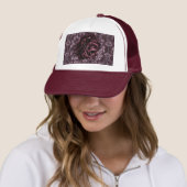 Casquette Mandala de rose  (En situation)