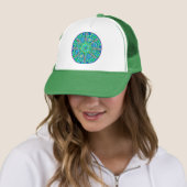 Casquette Mandala de turquoise (En situation)