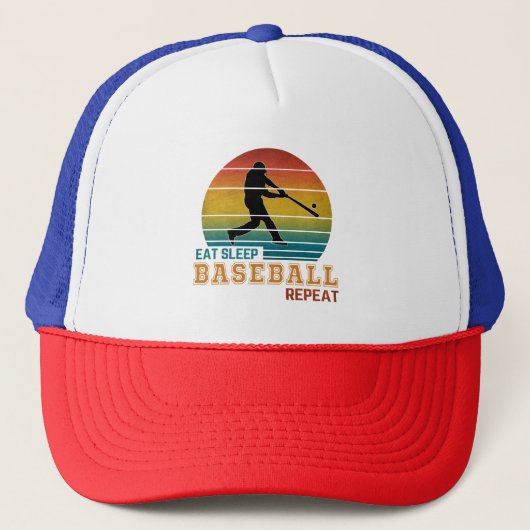 Casquette Manger Dormir Baseball Répéter (Devant)