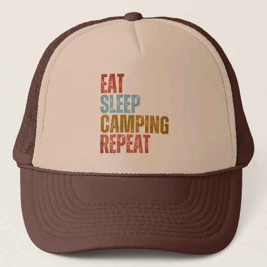 CASQUETTE MANGER DORMIR CAMPING RÉPÉTER  (Devant)