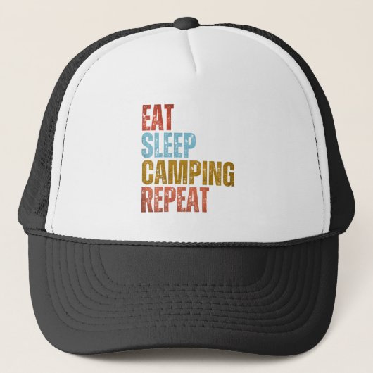 CASQUETTE MANGER DORMIR CAMPING RÉPÉTER (Devant)