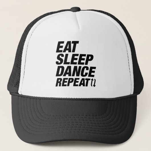 Casquette Manger Dormir Danser Répéter (Devant)