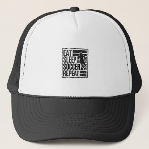 Casquette Manger Dormir Football Répéter Chemise Vintage Jou