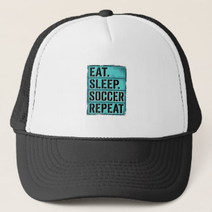 Casquette Manger Dormir Football Répéter Chemise Vintage Typ